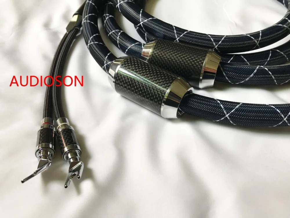 Аудиокабель Hi Fi кабель динамика NanoFlux из углеродного волокна|speaker cable|speaker audio cableaudio
