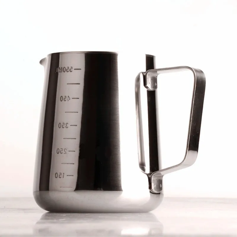 

350/600/900ml Stainless Steel Espresso Coffee Pitcher Barista Kitchen Home Craft Scale Coffee Latte Milk Frothing Jug