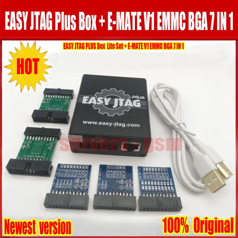 Новая электронная сигарета 7 в 1 с внутренней резьбой V1 Emate box EMMC BGA поддержка 4