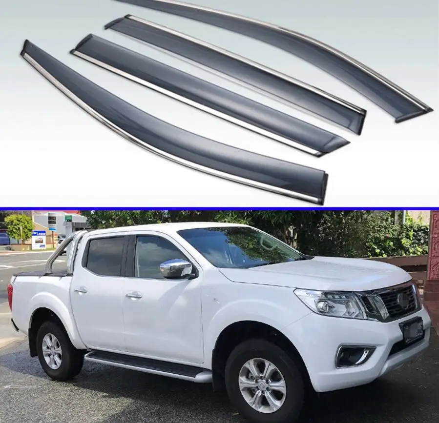 Для Nissan Navara Frontier NP300 D23 2014 2015 2016 2019 пластик внешний козырек вентиляционные Шторы