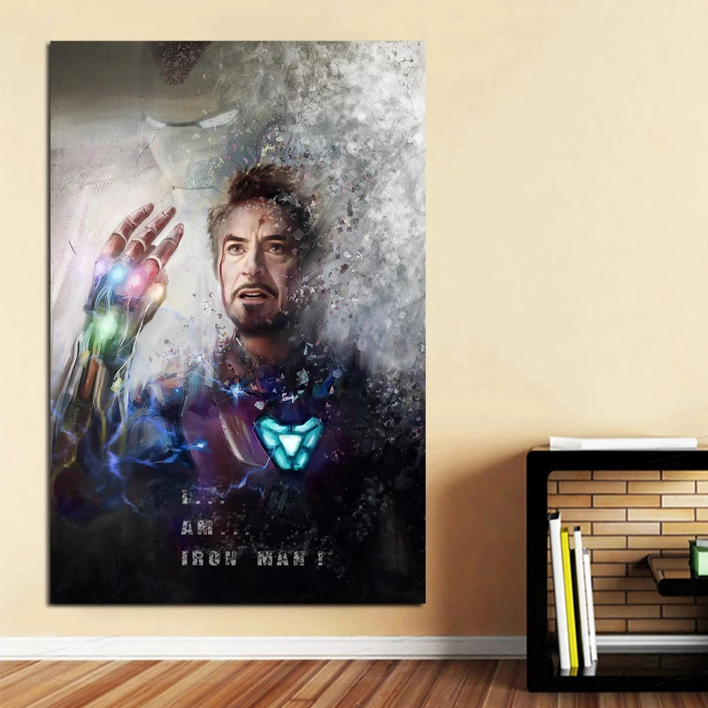 

Marveles Movie Poster Watercolor Iron Man Canvas Painting Print Living Room Home Decor Modern Wall Art Painting Poster Pictures