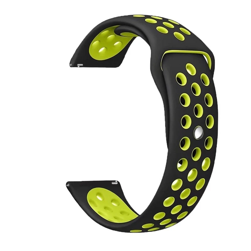 Силиконовый браслет для Xiaomi Mijia, кварцевые часы, ремешок, умный ремешок для наручных часов, браслет для Xiaomi Mijia, кварцевые часы, ремешки, ремень - Цвет: black green