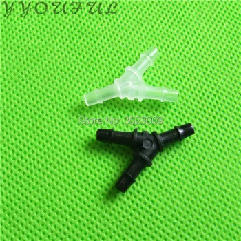 

6X4MM printer ink tube connector Y shape for Eco solvent UV plotter Infinity Challenger Phaeton Wit-color ink pipe fittings 20pc