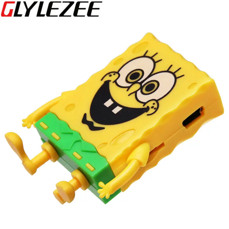 

Glylezee MP3 Player Spongebob Shaped Mini Digital Music Player with TF Card Slot