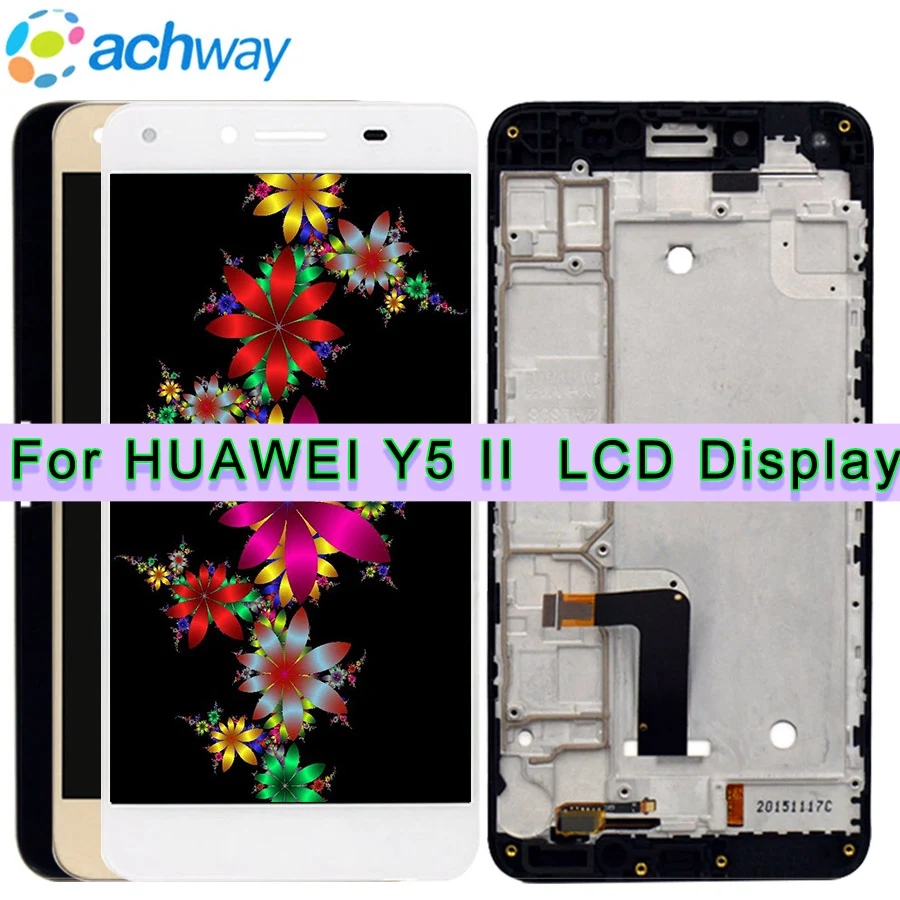 

Huawei Y5 II LCD Display + Touch Screen Y6 II compact Digitizer Assembly With Frame Replacement Huawei Y5 II / Y5 2 Y5II Display