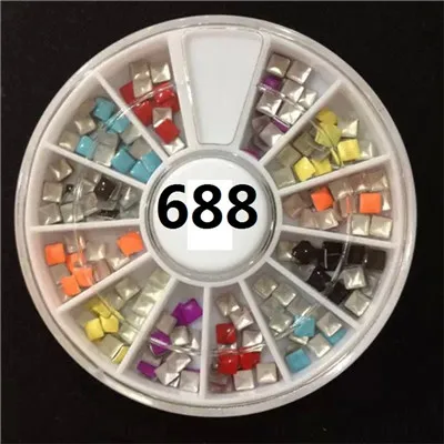 Одна коробка бархатное украшение используется с гель лак для ногтей порошок для украшения ногтей - Цвет: M688