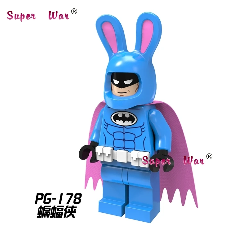 

1PCS super heroes marvel dc comics Rabbit Batman building blocks models bricks toys for children kits