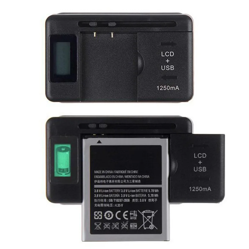 Battery Charger Battery Charger Adapter Charger Adapter Power Supply Adapter Mobile Battery Charger Universal LCD Indicator Screen USB-Port Cell Phone Chargers Battery Charging EU US UK PLUG