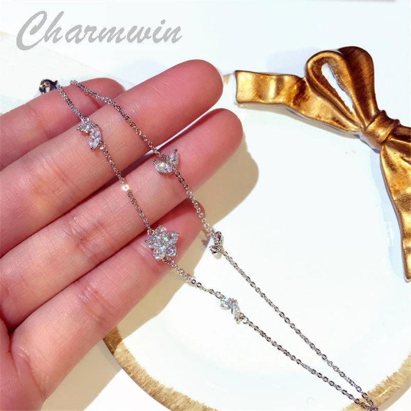 Charmwin новые модные очаровательные браслеты женские с кубическим цирконием