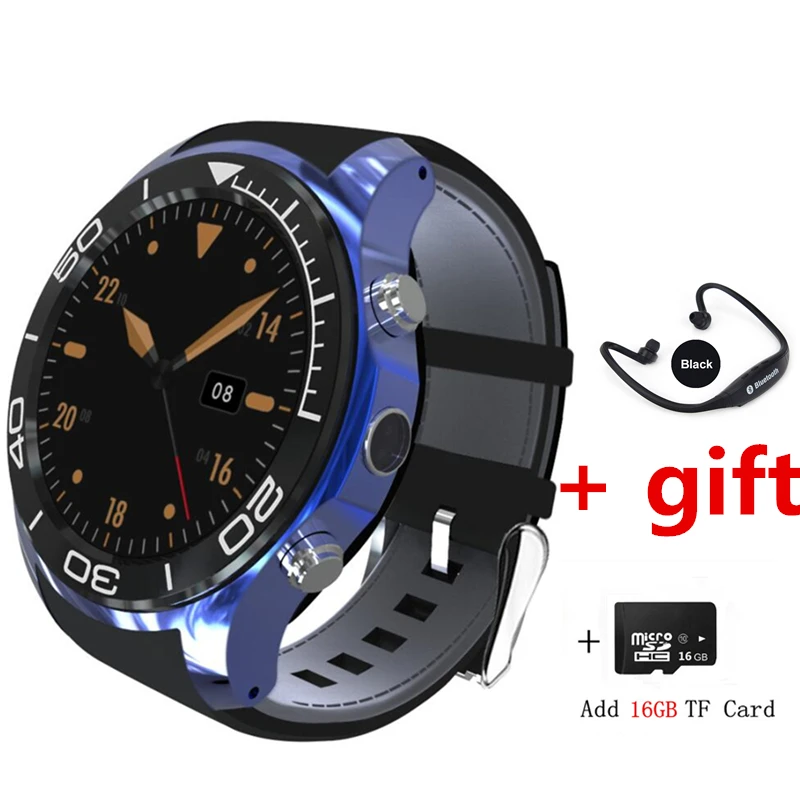 3G android Смарт часы h1 vs qw09 d5 k18 smartwatch С gps Wi Fi сердечного ритма мониторы google paly музыка