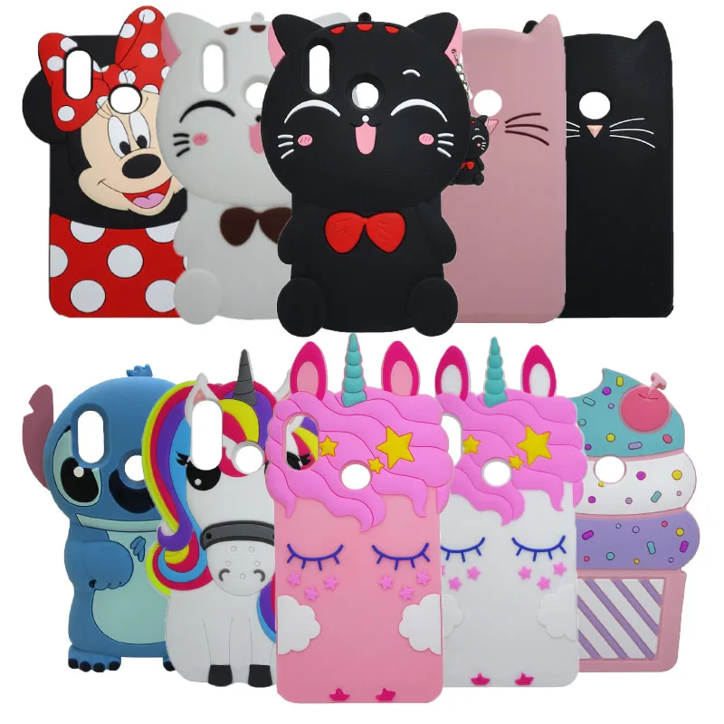 

Phone Case For Xiaomi Redmi Note 5 5.99" Cute 3D Cartoon Stitch unicorn cupcake Soft Silicone For Xiaomi Redmi Note 5 Pro Cover