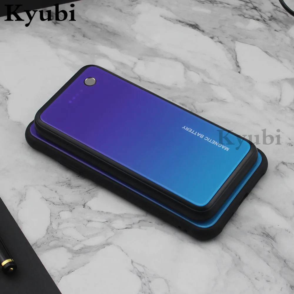 

Battery Case For Samsung Galaxy S10 External Portable Tempered Glass Charger Case For Samsung s10 5000mAh Luxury Power Bank Case
