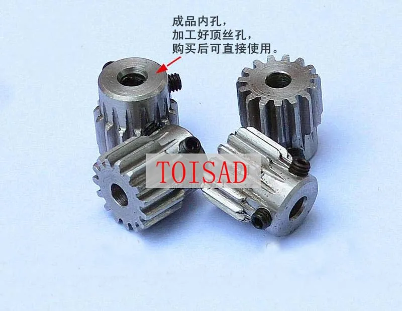 Spur Gear pinion 15T 15Teeth Mod 1 M=1 Bore 4mm 5mm 6mm 8mmRight Teeth