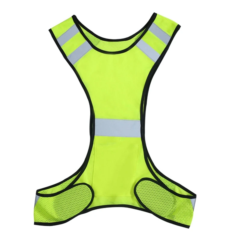 

Night Fluorescent High Visibility Reflective Safety Vest Elastic Strap Fluorescence Night Running Riding Equipment