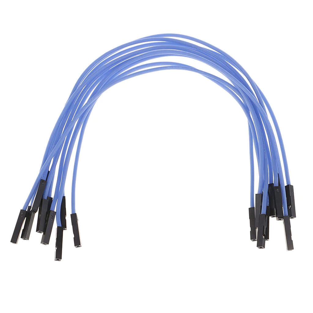 10Pcs 20cm Soft Silicone Jumper Cable Wire Dupont Line Female to Female for Breadboard//DIY/Raspberry Pi/Robot/RC Models