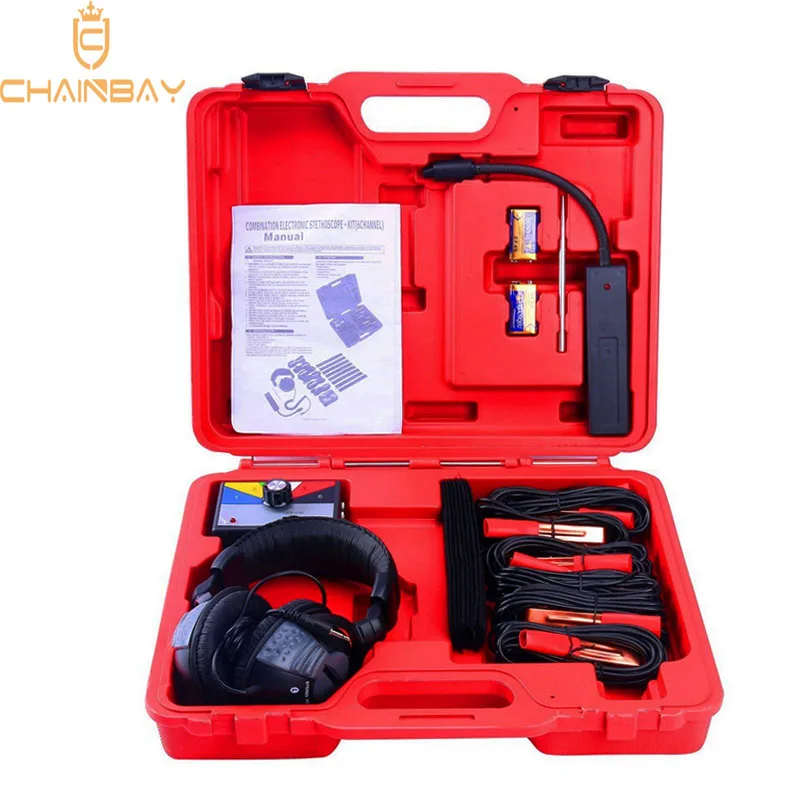 

Combination Electronic Stethoscope Kit Auto Car Mechanic Noise Diagnostic Diagnostic Tool Six Channel