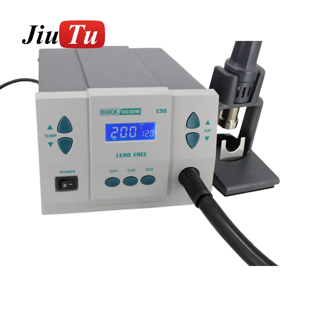 Hot Air Gun 858D 700W BGA Rework Solder Station Soldering Heat Air Gun Station 220V  110V For SMD SMT jiutu (6)