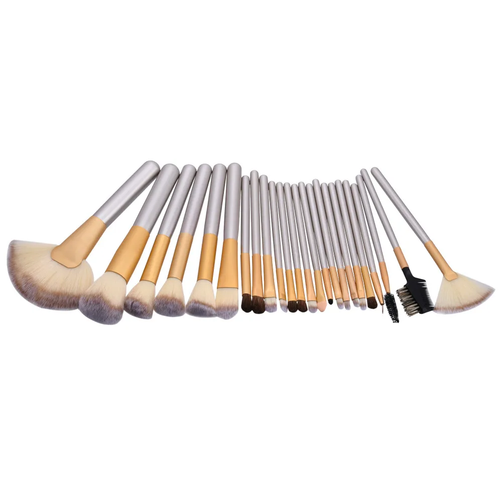 

New Arrival 24Pcs Blending Pencil Foundation Eye shadow Makeup Brushes Eyeliner Brush Set Professional Beauty Essentials 8.29