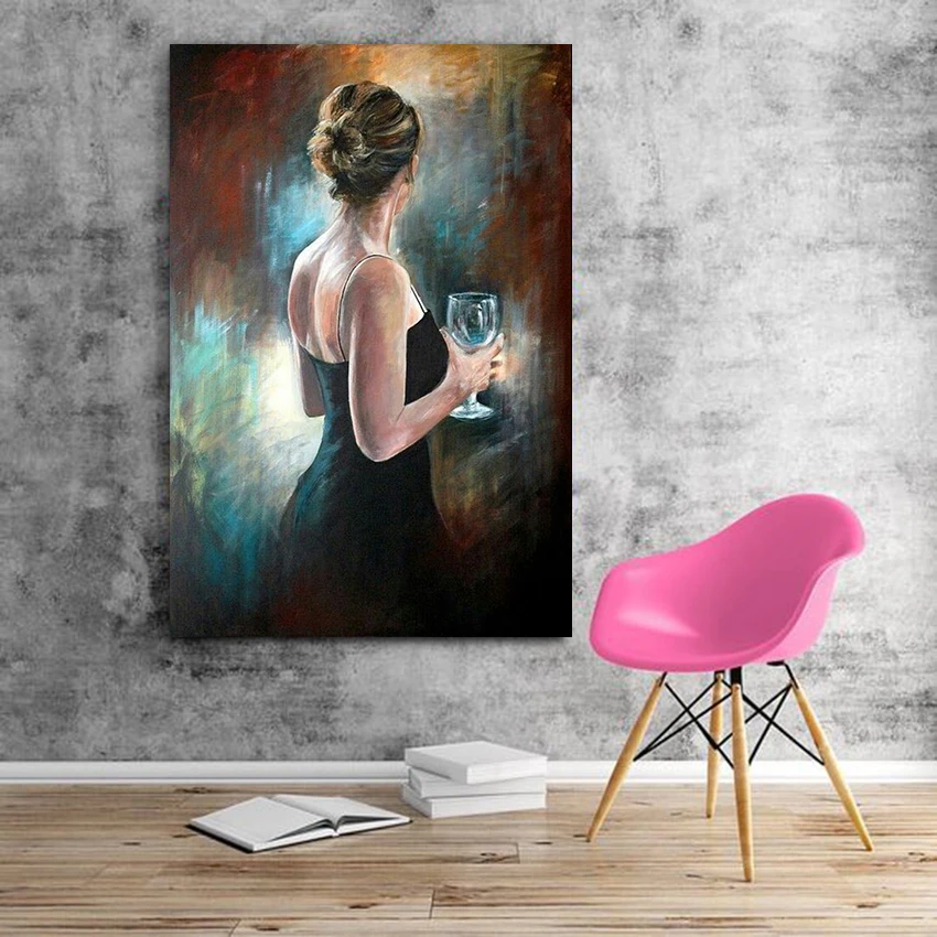 MUTU affiche à l'huile avec le verre, affiche murale Sexy, sans cadre, pour  chambre à coucher | AliExpress