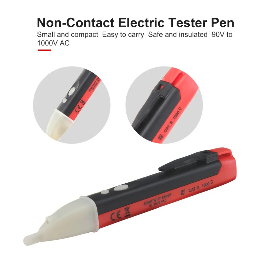

Non-Contact Tester Pen Induction Test Pencil Electric Tester Pen With LED Light Voltage Electric Detectors Tester Meter