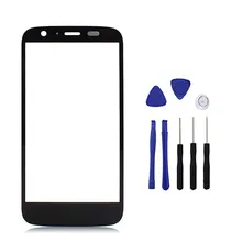 Noir Pour Motorola Moto G XT1032 XT1033 Écran Du Panneau Avant Verre externe Lens Cover Remplacement Avec Des Outils Libres + de Suivi nombre