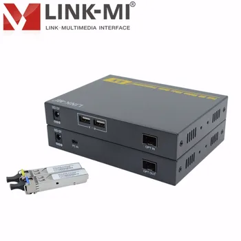 

LINK-MI LM-THF109HKM 1080p Audio Video HDMI KVM Extender Over Fiber Optic USB Keyboard/Mouse Single Mode Single Fiber 1310nm