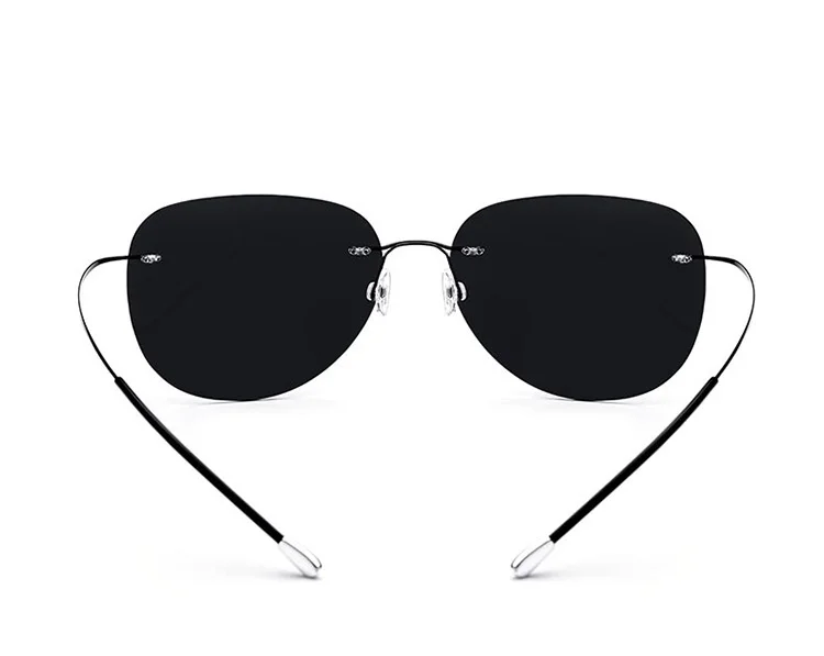 HDCRAFTER, 9 г, ультралегкие солнцезащитные очки без оправы, титановые, мужские, фирменный дизайн, безрамные, поляризационные, солнцезащитные очки для женщин, Безвинтовые очки