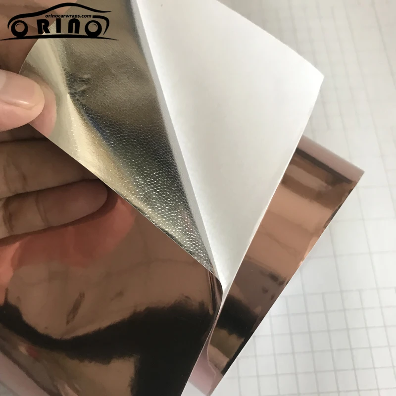 Chrome Mirror Rose Gold Vinyl Film Sticker-6