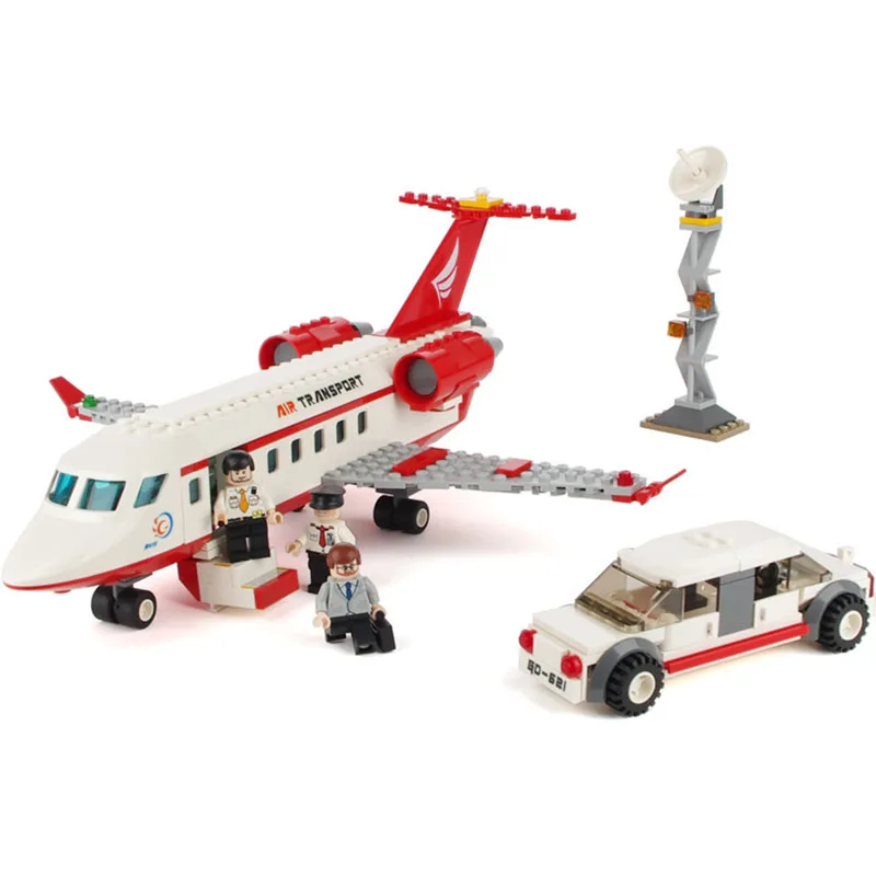 StZhou City Airport VIP Private Jet Plane Blocks 334pcs Bricks Building Block Sets Educational Toys For Children | Игрушки и хобби