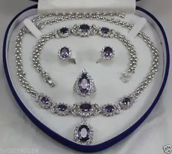 

Beautiful!gem Inlay Link Bracelet earrings Ring Necklace Set Quartz Fine Bridal wide watch wings women queenParty Luxury Dubai