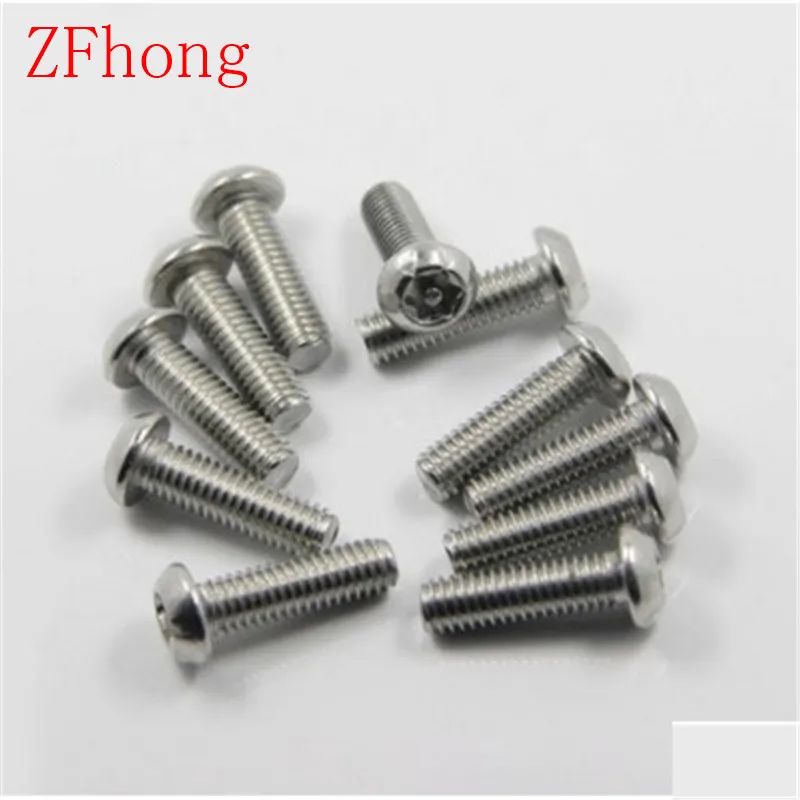 200 шт./лот ISO7380 m2 защитный винт M2 * 3/4/5/6/8/10/12 Torx винты с кнопкой|tamper proof screws|security screwsscrew