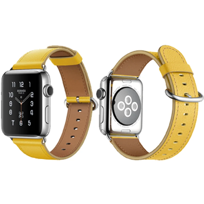 Кожаный ремешок для apple watch кожаный ремешок 42 мм, 38 мм, версия iwatch, версия 3, 2, 1 Кабели зарядных устройств с поясом+ металлической пряжкой