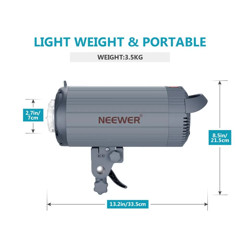 Neewer 600 Вт 5600 к фотостудия стробоскопический светильник моно 2 4G беспроводной