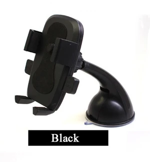 SKSK Автомобильный держатель для телефона крепление на лобовое стекло присоска для iPhone 6S 7 8 Plus X samsung смартфонов поддержка gps приборной панели крепление - Цвет: black