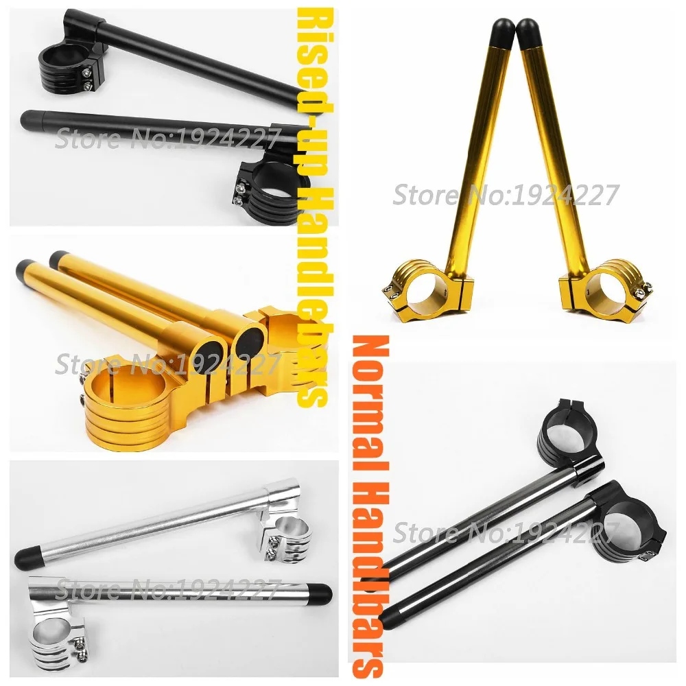 

Motorbike Clip Ons Handle Bars 41mm For Honda VFR750 F VT750 Shadow PC800 CBR1000 F Hurricane Normal Or Rised-up Grips