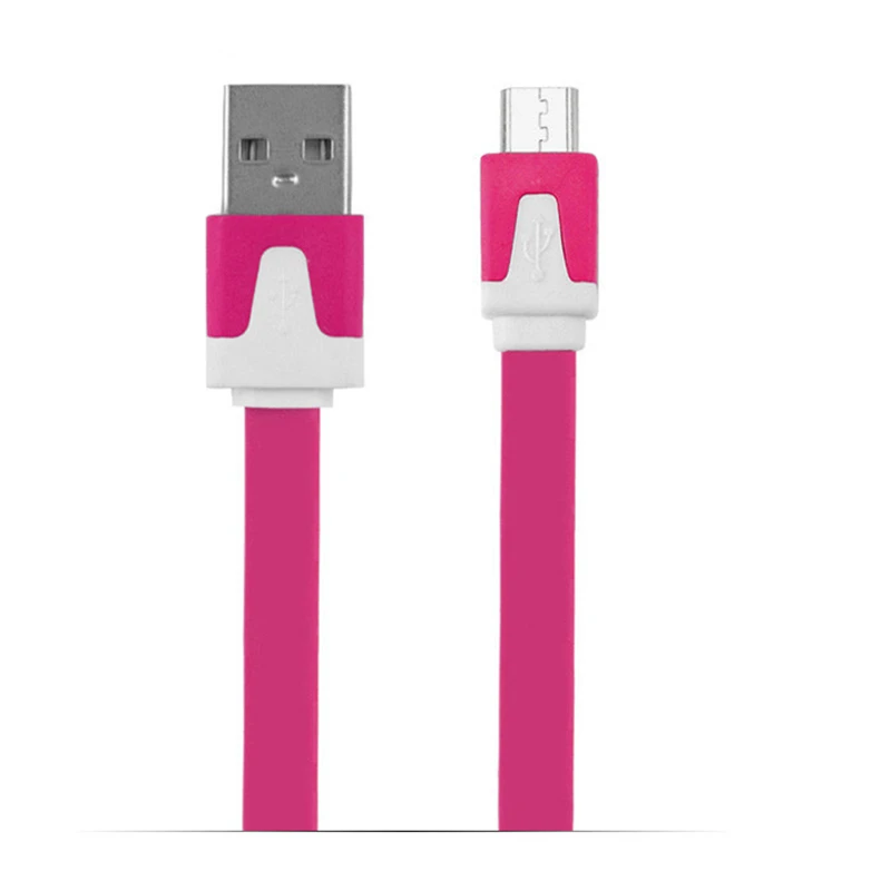 1 м Micro USB зарядный кабель Плоский Зарядный Кабель Microusb для samsung S3 S4 S5 для htc для всех телефонов на базе Android