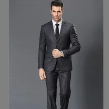 Модный дизайн, высококачественные костюмы, облегающие мужские костюмы, свадебные и деловые костюмы с двумя пуговицами, куртка из двух предметов+ штаны