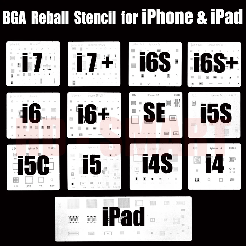 

13pcs/lot IC Chip BGA for iphone 4 4s 5 5C 5s 6 6s 7 Plus ES iPad