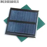 BUHESHUI Wholesale 20pcs/lot Solar Panels 5.5v 0.6W Mini Solar Cell 65x65MM For Small Power Appliances Epoxy Drop Free Shipping