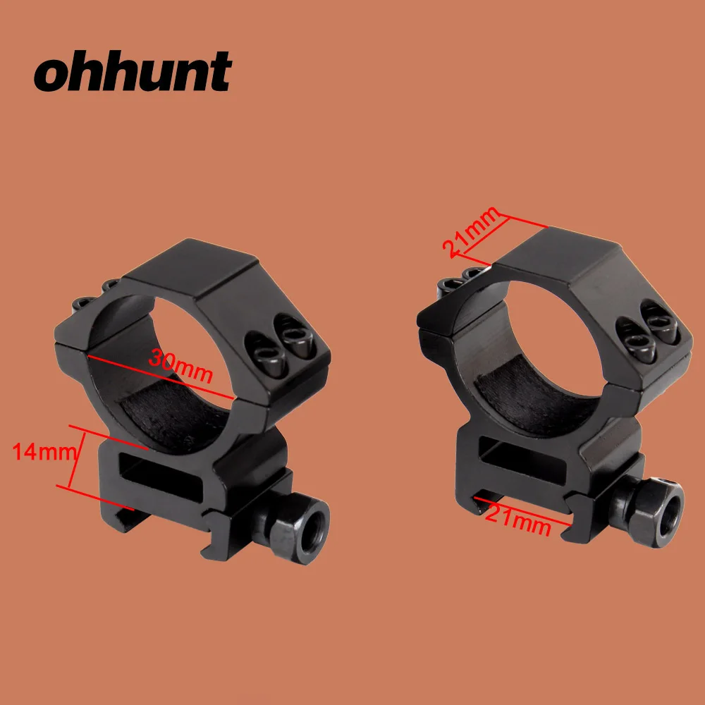 

ohhunt Hunting Scope Mount 30mm Picatinny Weaver Rail Mount Rings Medium Profile for Tactical Optical Riflescope Accessories