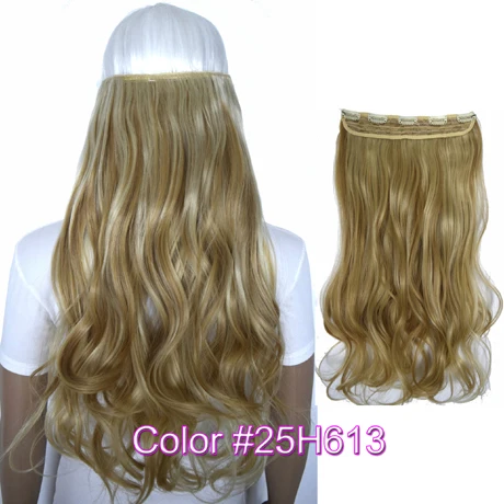 TOPREETY термостойкие B5 волосы из синтетического волокна 22 "55 см 120gr глубокая волна 5 клипов клип в наращивание волос
