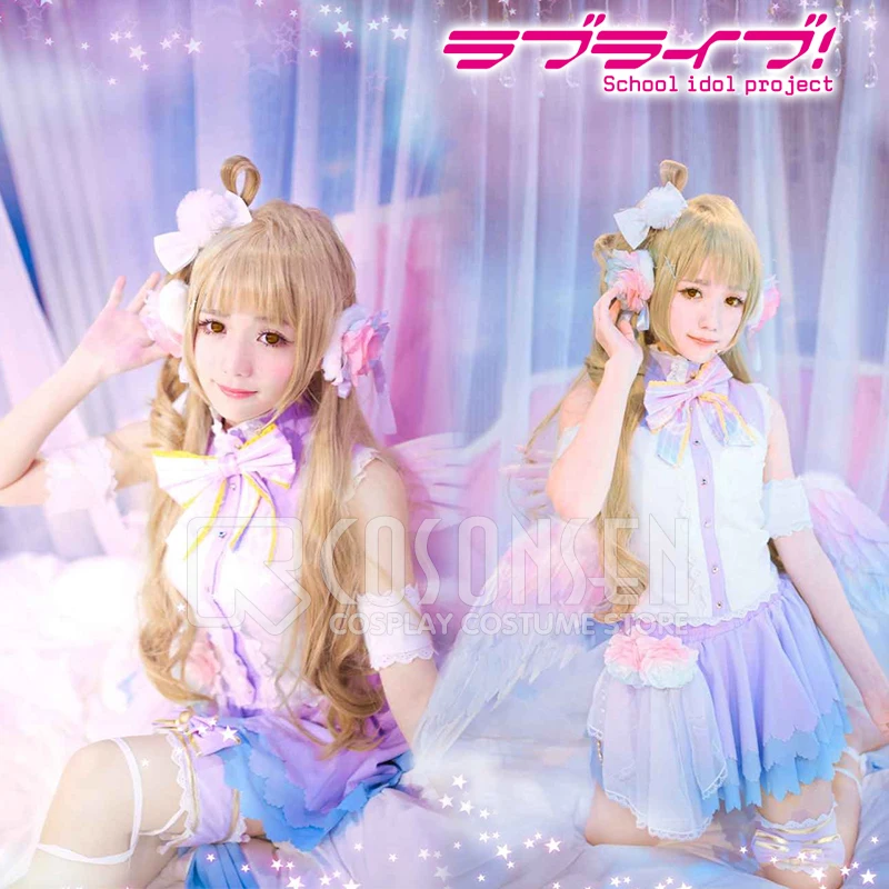 COSPLAYONSEN Love Live! Белое платье для пробуждения ко Дню Св. Валентина косплей костюм