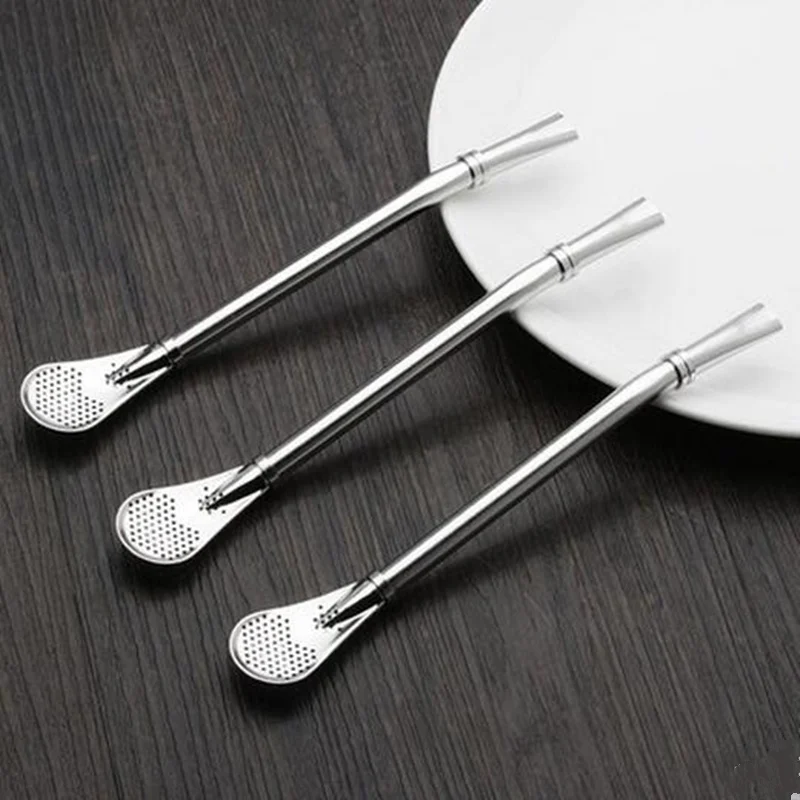 

Multifunctional Stainless Steel Loose Tea Infuser Strainers Filter Spoon Long handle Coffee Stir Bar Cocktail Shaker tool