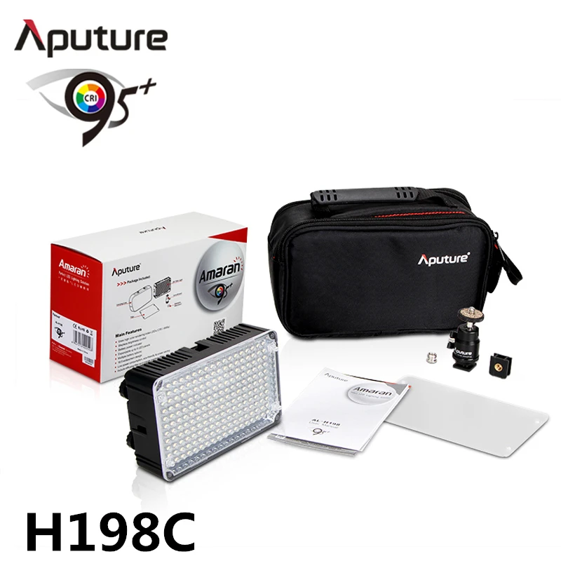 

Aputure H198c Amaran CRI 95+ On-Camera Bicolor Temperature Light for Canon Nikon Pentax DSLR Camera Video Camcorder