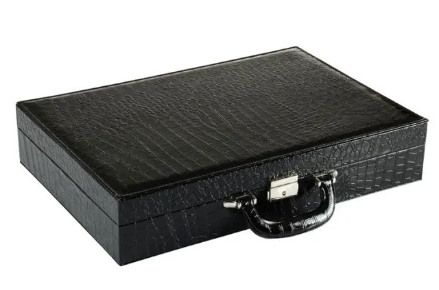 24 Slots Watch Storage Box Black Color PU Leather Watch Case For Men Watches New Brand Watch Display Gift Suitcase|watch storage box|watch display casewooden watch display case - AliExpress