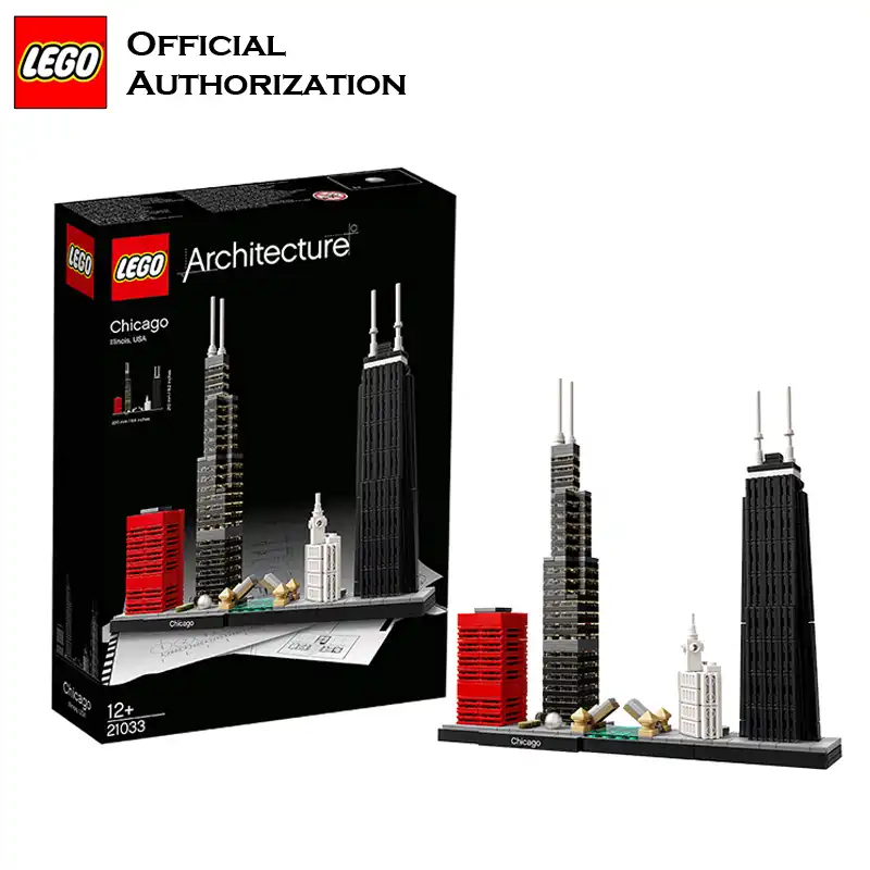 lego architecture chicago 21033 skyline building blocks set