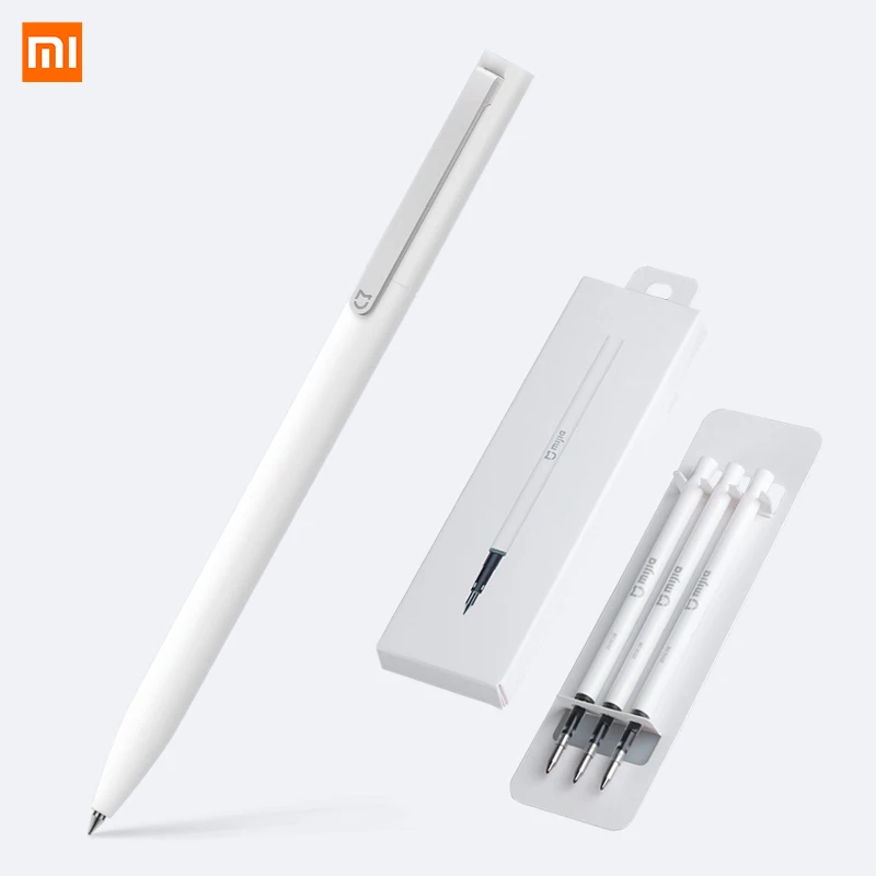 Ручка Xiao mi jia 0,5 мм швейцарские чернила для заправки 143 мм Шариковая ручка mi Xio mi Xia mi Sign шариковая белая