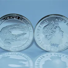 Австралийская крокодиловая Серебряная монета 1 унция 1 доллар австралийская елизания II Серебряная монета высокого качества копия монет