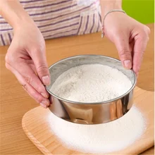 Professional Round Stainless Steel Household Manual Sieve 60 Mesh Flour Sieve Cake Baking Kitchen tools Professional Round Stainless Steel Household Manual Sieve 60 Mesh Flour Sieve Cake Baking Kitchen tools