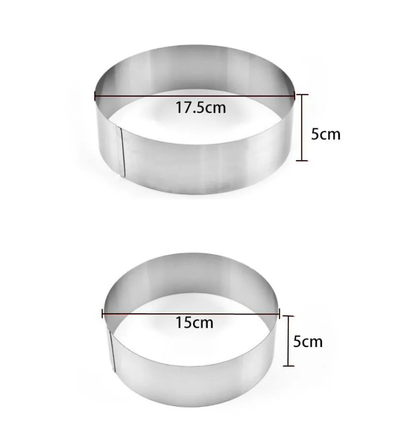 3 шт./компл. кольцо для Мусса из нержавеющей стали пресс-форм для выпечки печенья Форма для выпечки Кондитерские инструменты аксессуары салат формы выпечки советы